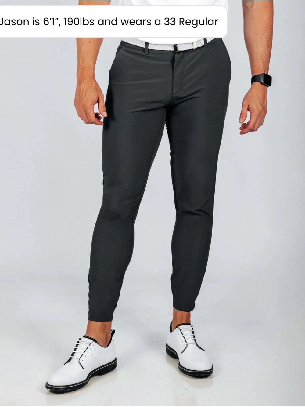 Men's Primo Golf Joggers in Dark Grey/Blue